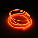 Flexible Electroluminescent Wire LED String Light Glow Rope Cable Christmas Tree Car Decor Party Decoration 1 Meter Orange
