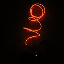 Flexible Electroluminescent Wire LED String Light Glow Rope Cable Christmas Tree Car Decor Party Decoration 1 Meter Orange