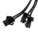 Flexible Splitter Cable Connector For EL Wire Christmas Tree Car Decor Party Decoration Black 4 In 1