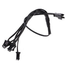 Flexible Splitter Cable Connector For EL Wire Christmas Tree Car Decor Party Decoration Black 5 In 1