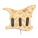 Maple Wood Prewired 3 Single Coil Pickguard SSS for Fender ST Strat Guitar