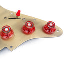 Bronze Prewired Loaded 3 Single Coil Pickups Pickguard SSS for Fender Guitar