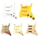 Bronze Prewired Loaded 3 Single Coil Pickups Pickguard SSS for Fender Guitar