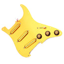 Gold Prewired Loaded 3 Single Coil Pickups Pickguard SSS for Fender Guitar