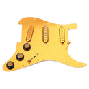 Gold Prewired Loaded 3 Single Coil Pickups Pickguard SSS for Fender Guitar