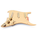 Mirror Surface Prewired 3 Single Coil Pickguard SSS for Fender Guitar Gold