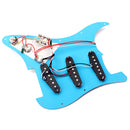 Mirror Surface Prewired 3 Single Coil Pickguard SSS for Fender Guitar Gold