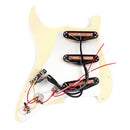 Prewired 3-ply Pickguard Scratchplate HHH for Fender Strat Electric Guitar