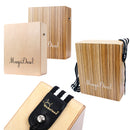 Zebra Wood Travel Cajon Box Drum Hand Percussion Instrument Gift