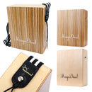 Zebra Wood Travel Cajon Box Drum Hand Percussion Instrument Gift