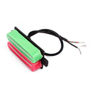 Dual Hot Rail Guitar Humbucker Pickup for Fender ST Strat Stratocaster Electric Guitars Pink & Green