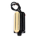 Dual Hot Rail Guitar Humbucker Pickup for Fender ST Strat Stratocaster Electric Guitars Black & Cream