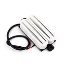 Dual Hot Rail Guitar Humbucker Pickup for Fender ST Strat Stratocaster Electric Guitars White