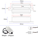 Dual Hot Rail Guitar Humbucker Pickup for Fender ST Strat Stratocaster Electric Guitars White