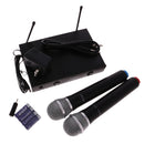 Dual Wireless Handheld Microphones Professional Cordless Microphone System