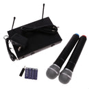 Dual Wireless Handheld Microphones Professional Cordless Microphone System