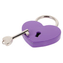 Set Of Vintage Heart Shape Padlock With Key Backpack Travel Gym Supplies Travel Accessory Purple
