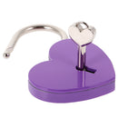 Set Of Vintage Heart Shape Padlock With Key Backpack Travel Gym Supplies Travel Accessory Purple