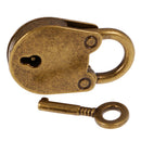 Retro Style Cute Pig Lock Travel Luggage Small Padlock Key Suitcase Bronze