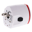 Travel Adapter Worldwide All in One Universal Power Converter AC Plug Wall Charger Dual USB Charging Port USA EU UK AUS White
