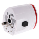 Travel Adapter Worldwide All in One Universal Power Converter AC Plug Wall Charger Dual USB Charging Port USA EU UK AUS White