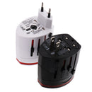 Travel Adapter Worldwide All in One Universal Power Converter AC Plug Wall Charger Dual USB Charging Port USA EU UK AUS White