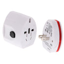 Travel Adapter Worldwide All in One Universal Power Converter AC Plug Wall Charger Dual USB Charging Port USA EU UK AUS White