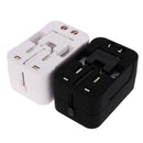 HHT202 Universal World Wide Travel Power Adapter Plug All-In-One Adaptor Fits Wall AC Adaptor Outlets in US, EU, AU, UK and More Black