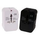 HHT202 Universal World Wide Travel Power Adapter Plug All-In-One Adaptor Fits Wall AC Adaptor Outlets in US, EU, AU, UK and More Black