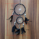 Creative Handmade Feather Lint Beads Charm Dream Catcher Home Wall Window Car Hanging Decor