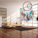 Creative Handmade Moon And Sun Feather Charm Dream Catcher Home Wall Window Car Hanging Decor