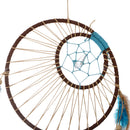 Creative Handmade Moon And Sun Feather Charm Dream Catcher Home Wall Window Car Hanging Decor