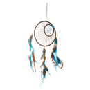 Creative Handmade Moon And Sun Feather Charm Dream Catcher Home Wall Window Car Hanging Decor