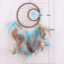 Creative Handmade Moon And Sun Feather Charm Dream Catcher Home Wall Window Car Hanging Decor