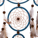 Creative Traditional Feather Charm Dream Catcher Home Wall Window Car Hanging Decor Blue Brown