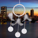 Creative Traditional Feather Charm Dream Catcher Home Wall Window Car Hanging Decor White