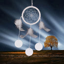Creative Traditional Feather Charm Dream Catcher Home Wall Window Car Hanging Decor White