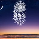 Creative Traditional Lace Feather Charm Dream Catcher Home Wall Window Car Hanging Decor White
