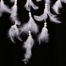 Creative Traditional Lace Feather Charm Dream Catcher Home Wall Window Car Hanging Decor White