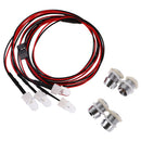 4 Pieces RC 1/10 1/8 Lamp 8mm Bright LED Light Headlamp Headlight for RC Axial SCX10 D90 HPI Cars