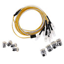 8 Pieces RC 1/10 1/8 Light Lamp Bright LED Light Lamp for RCTraxxas HSP Redcat Rc4wd Axial SCX10 D90 HPI Car