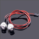 2 White LED Head Lamp Light Night Headlight Headlamp for 1/5 1/8 RC HSP HPI Model Car