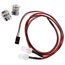 2 White LED Head Lamp Light Night Headlight Headlamp for 1/5 1/8 RC HSP HPI Model Car