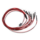 8 Pieces RC Car Accs LED Light Kit LED Lamp Headligth Headlamp for RC Traxxas HSP Redcat RC4wd Axial SCX10 D90 HPI Car Model