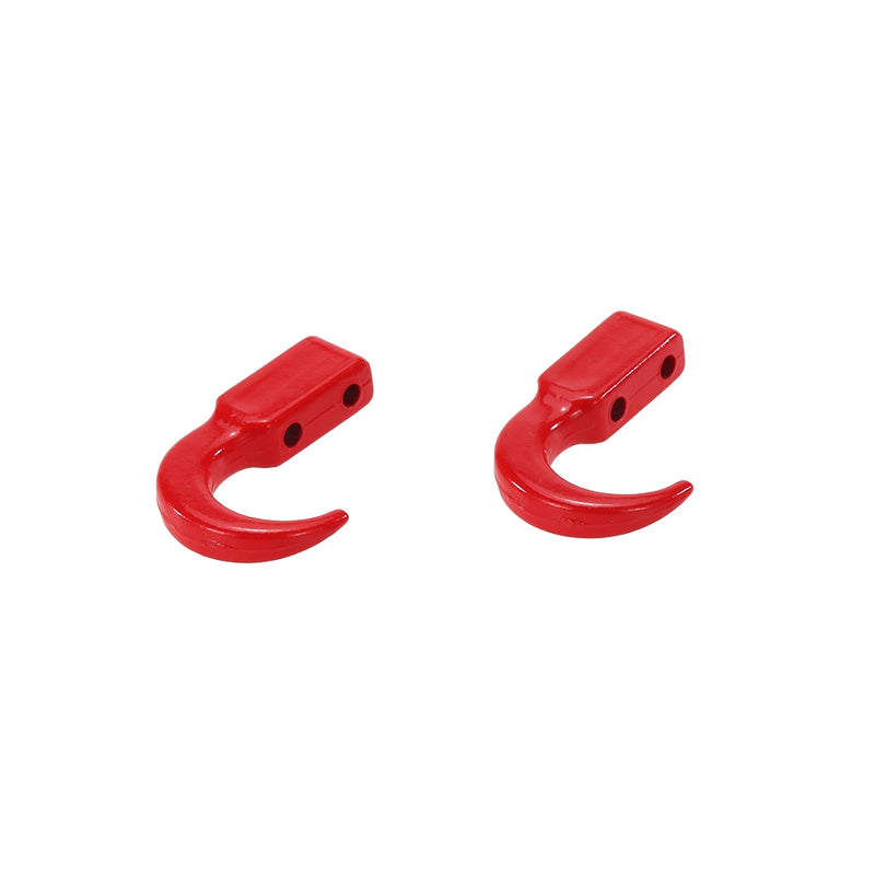 1 Set 1/10 Rock Crawler Truck Red Metal Winch Hooks for RC 1:10 RC4WD D90 D110 TF2