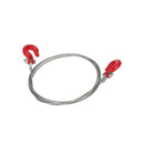 1/10 RC Rock Crawler Monster Truck Parts 820mm Steel Tow Toe Rope Red Hooks for RC Car Trucks