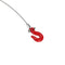 1/10 RC Rock Crawler Monster Truck Parts 820mm Steel Tow Toe Rope Red Hooks for RC Car Trucks