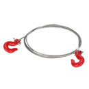 1/10 RC Rock Crawler Monster Truck Parts 820mm Steel Tow Toe Rope Red Hooks for RC Car Trucks
