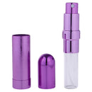 8ml Empty Glass Portable Perfume Fragrance Spray Bottle Atomizer Scent Refillable Travel Gift Collectable Purple