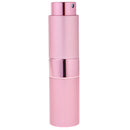 15ml Practical Empty Rotary Perfume Bottle Replacement Pressed Spray Refillable Diffuser Decorative Makeup Tool Pink